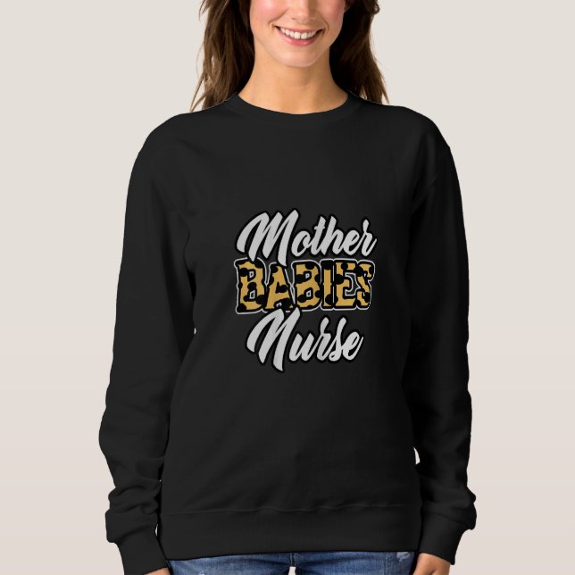 Mama Mommy Mütter Leopard Kindergarten Kindergarte Sweatshirt (Vorderseite)