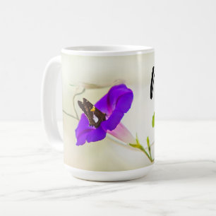 Mama Morning Glory und Butterfly Kaffeetasse