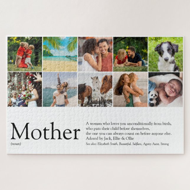 Mama Mother Definition Family Foto Collage (Horizontal)