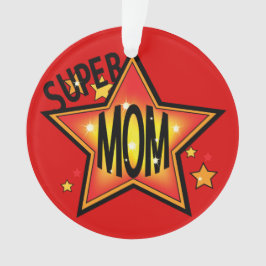 Mama Mother Super Star Weihnachtsgebäck 2 Ornament