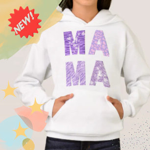 MAMA – Motif Violet Zèbre Amour Avec Ombre