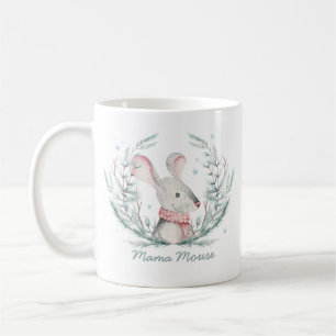 Mama Mouse Niedlich Holiday Wreath Kaffeetasse