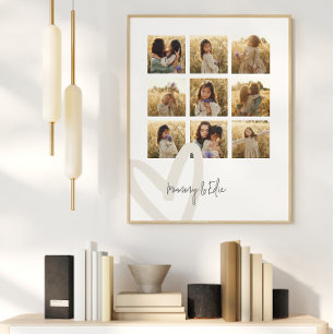 Mama Multi-Foto Creme elegant stilvoll Poster