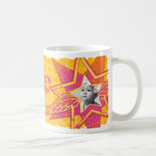 Mama/Mumbenengel in den Sternen Gelb/Rosa Foto Tas Kaffeetasse