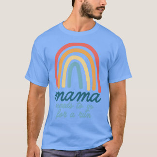 Mama muss eine Bohemische Regenbogenmutter laufen T-Shirt