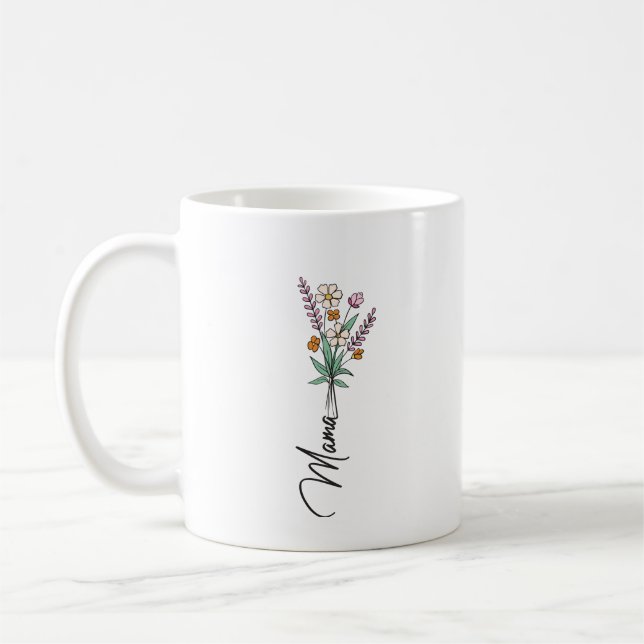 Mama Mütter Tag Geschenk Kaffee Mug Kaffeetasse (Links)