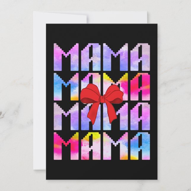 Mama Mütter Tagesgeschenk für Mama Einladung (Vorderseite)