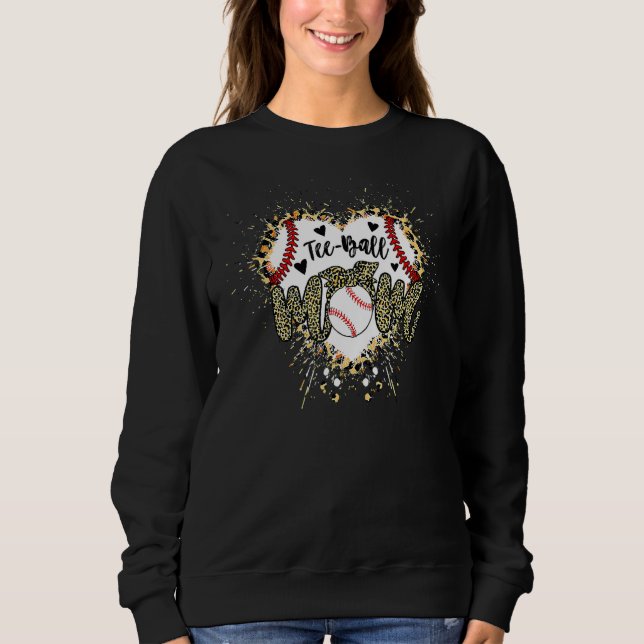 Mama Muttertag Teeball Mama Leopard 5 Sweatshirt (Vorderseite)