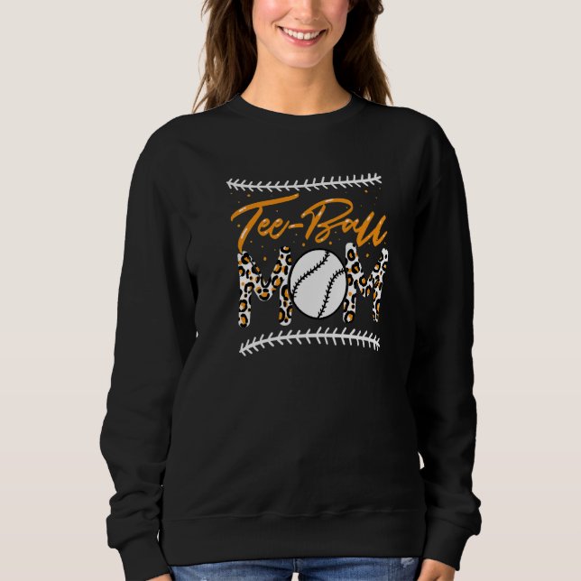 Mama Muttertag Teeball Mama Leopard Sweatshirt (Vorderseite)