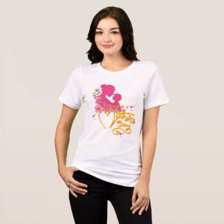 Mama Muttertags-Personalisierte-Namen-T-Shirt Tri-Blend Shirt