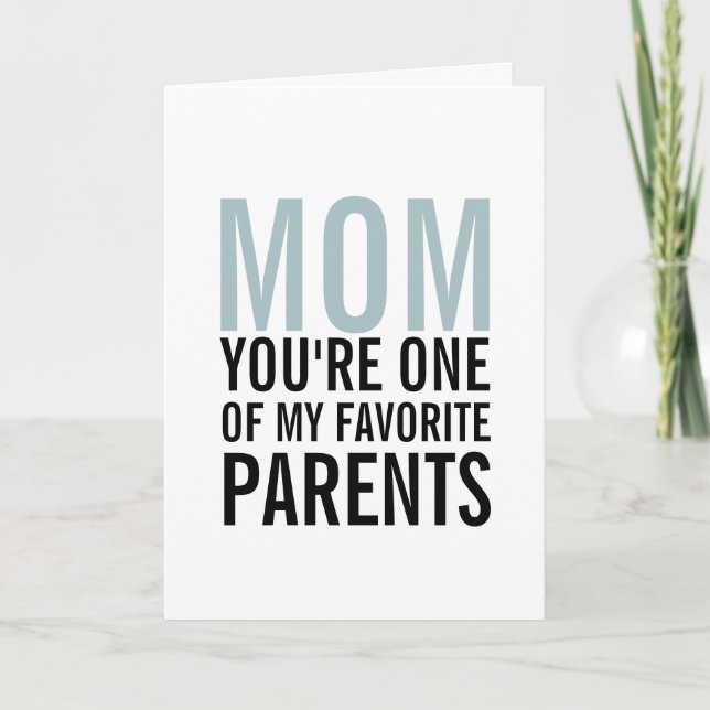 Mama Muttertagskarte meiner Lieblingsmutter Karte (Vorderseite)