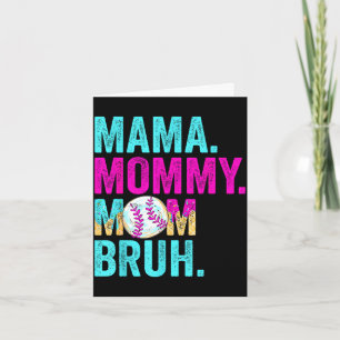 Mama Mutti Mom Bruh Baseball Drip Eiscreme Karte