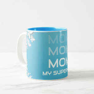 MAMA My Superhero Blue Zweifarbige Tasse