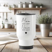 Mama Nana EST Jahr Personalisiert Minimalistisch