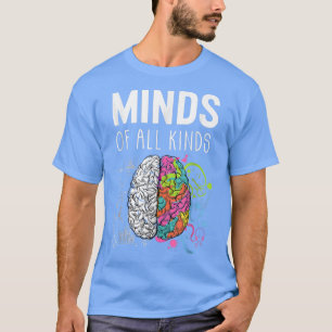Mama Neurodiversity Gehirn ADHD Autismus Bewusstse T-Shirt