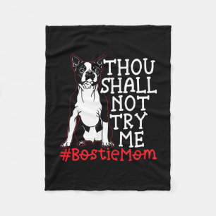 Mama Niedlich Boston Terrier Dog Lover Fleecedecke
