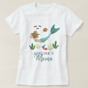 Mama Niedlich & magisch Untermeer Meerjungfrau Mam T-Shirt