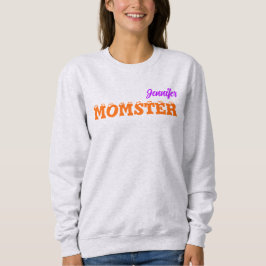 Mama Niedlich Oktober Halloween Momster Ash Sweatshirt