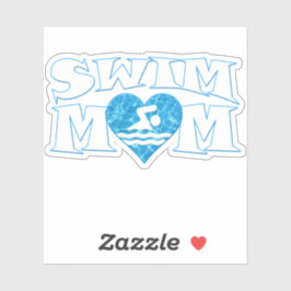 Mama Niedlich Schwimmen und Tauchen Team Mama Kont Aufkleber