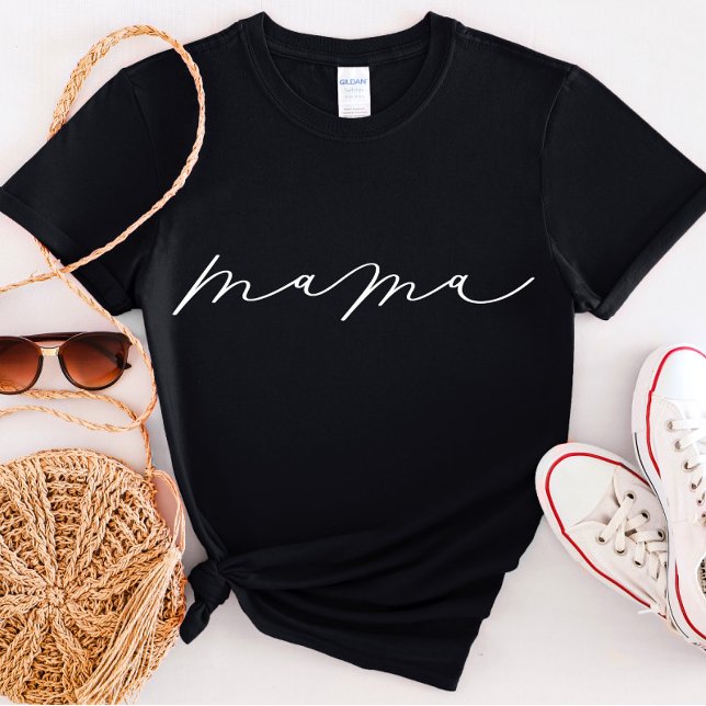 Mama Niedlich Script T - Shirt (Von Creator hochgeladen)