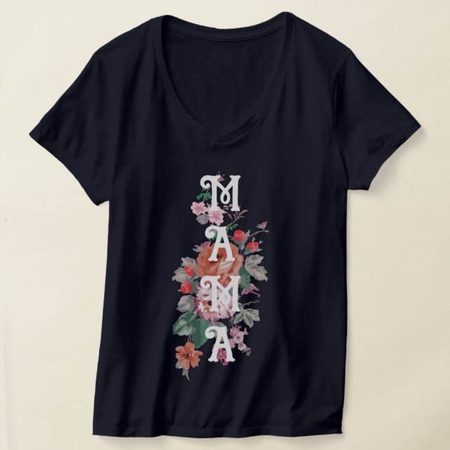 Mama Niedliche Blüte für Mutter T-Shirt (Ablage )
