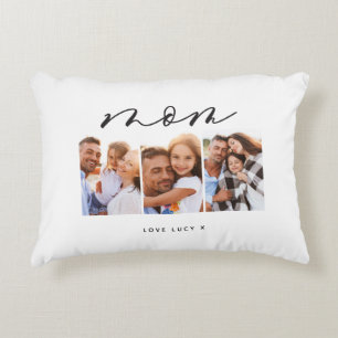 Mama niedliche moderne Drehbuch-MultiFoto-Geschenk Dekokissen