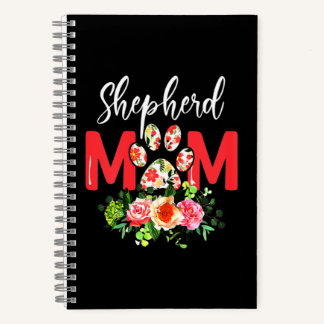 Mama Niedlicher Deutscher Schäferhund Notizbuch