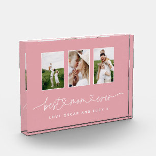 Mama niedliches, modernes Drehbuch-Geschenk für me Fotoblock