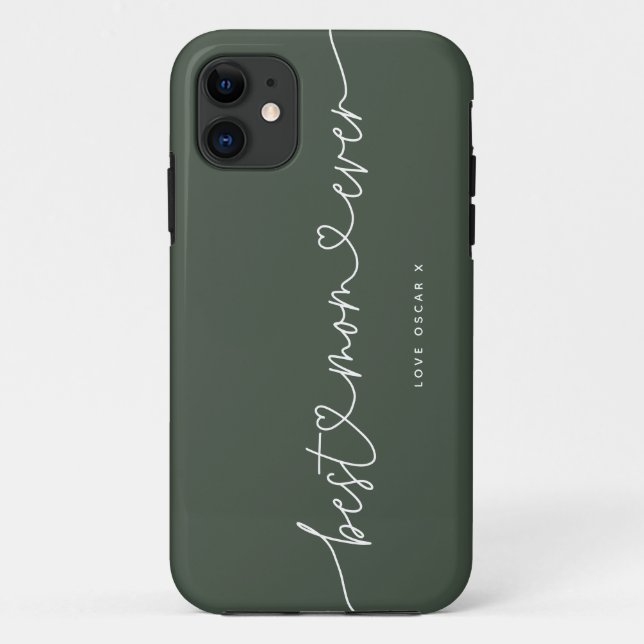 Mama niedliches modernes Skript-Foto Geschenk Case (Rückseite)