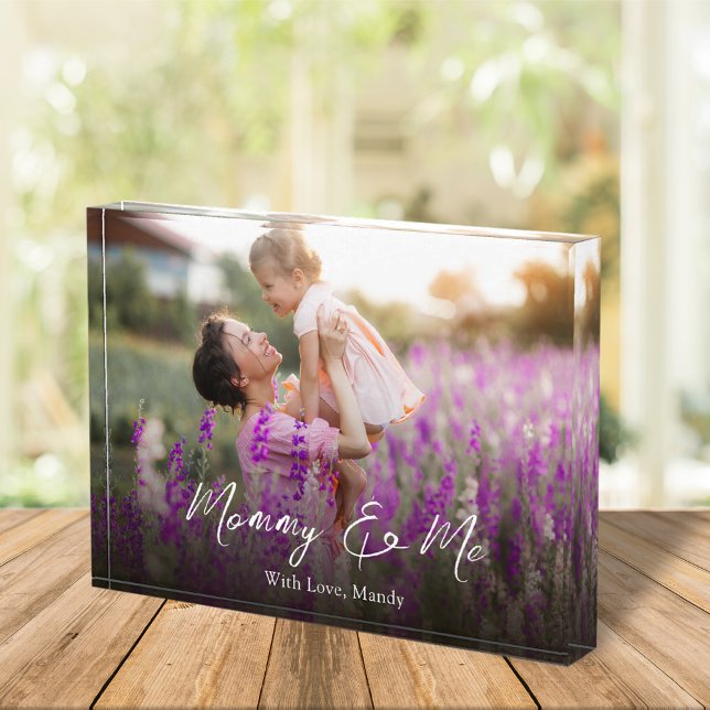 Mama Niedliches Zitat Mommy und Me Script Fotoblock (Von Creator hochgeladen)