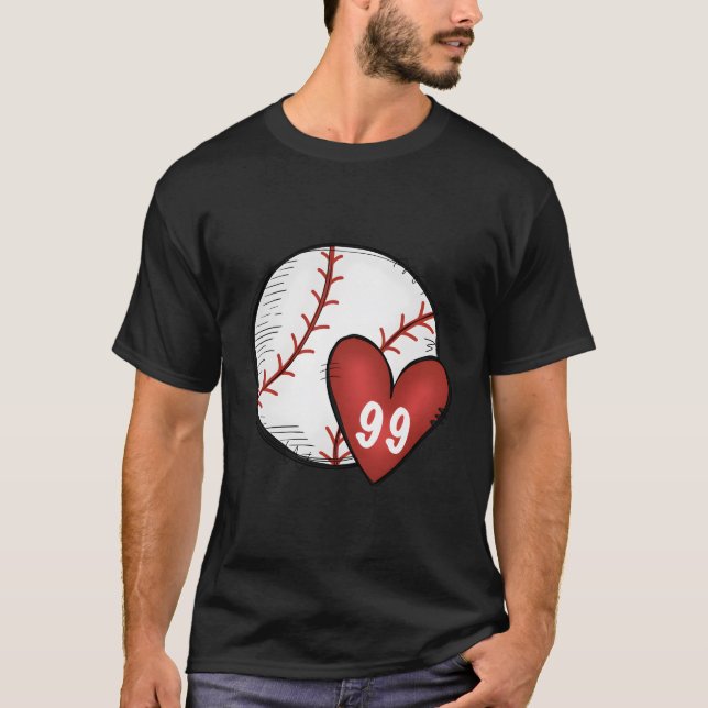 Mama Nr. 99 Herz für Mama T-Shirt (Vorderseite)