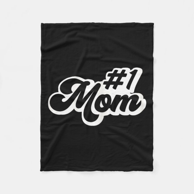 Mama Nummer Eins Muttertag  Fleecedecke (Vorderseite)