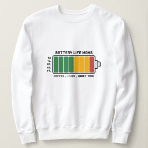 Mama-O-Meter: angetrieben durch Liebe und Kaffee Sweatshirt