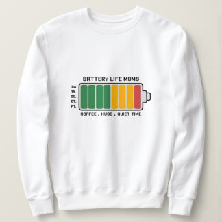 Mama-O-Meter: angetrieben durch Liebe und Kaffee Sweatshirt