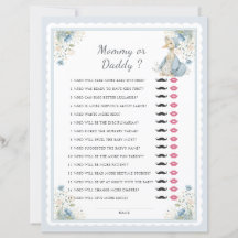 Mama oder Papa Blue Goose Babyparty-Spiel