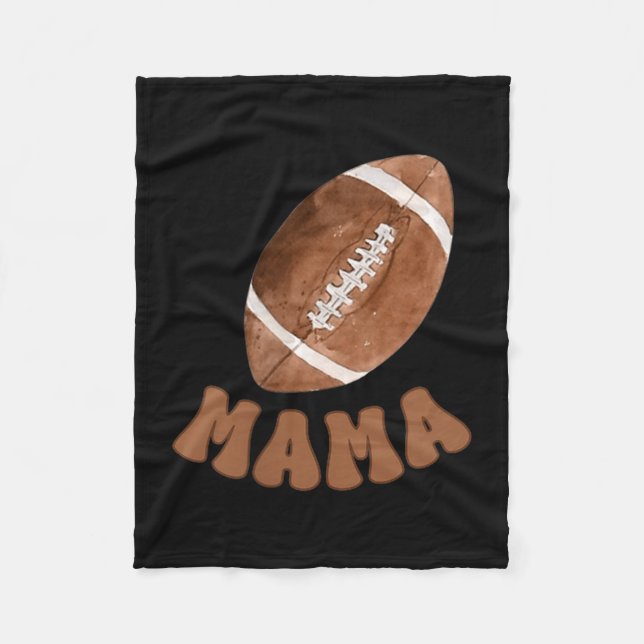 Mama Of The 1 Year Old Football First Birthday Boy Fleecedecke (Vorderseite)