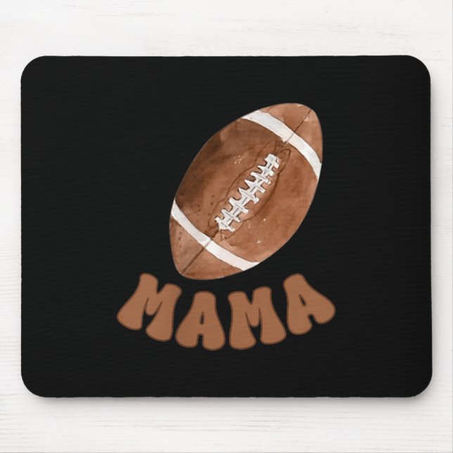 Mama Of The 1 Year Old Football First Birthday Boy Mousepad (Vorne)