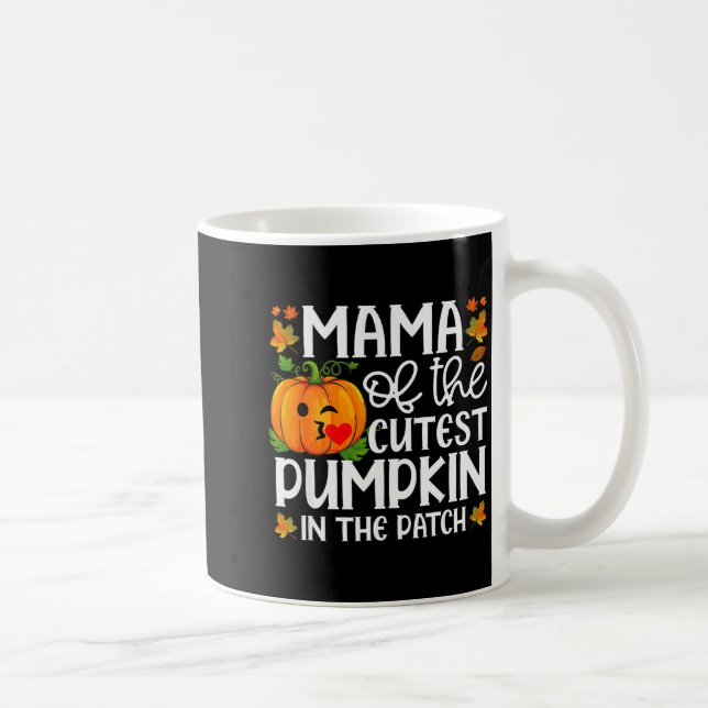 Mama Of The Cutest Pumpkin In The Patch Halloween  Kaffeetasse (Rechts)