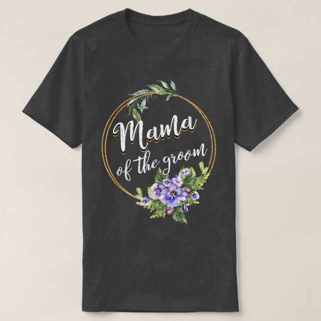 Mama Of The Groom Wedding Bachelor Party Mama Matc T-Shirt (Design vorne)