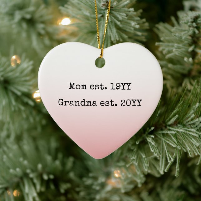 Mama Oma Est etablierte Geschenke für Oma Keramik Ornament (Baum)