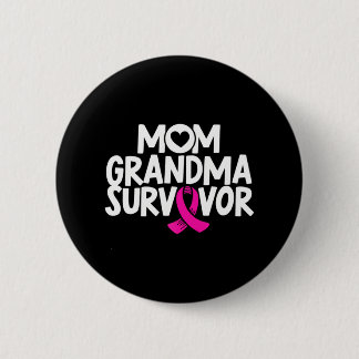 Mama Oma Survivor Brustkrebs Bewusstsein Rosa Button