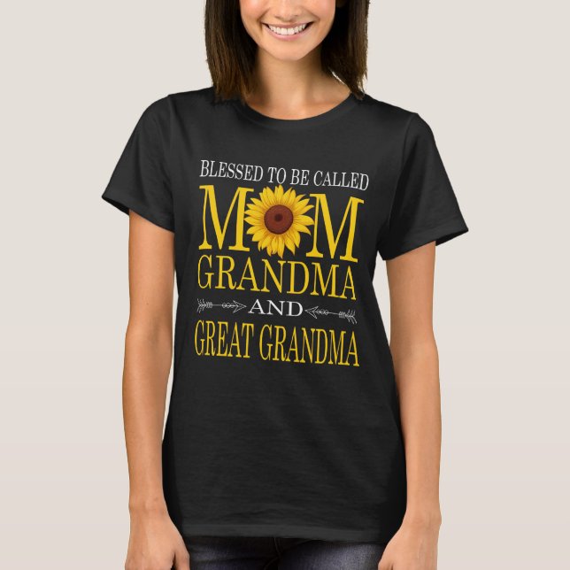 Mama Oma und Urgroßma T-Shirt (Vorderseite)