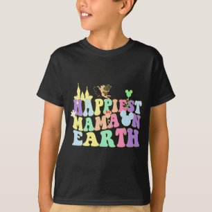 Mama On Earth Groovy Fun Mama Mommy Mother Day T-Shirt