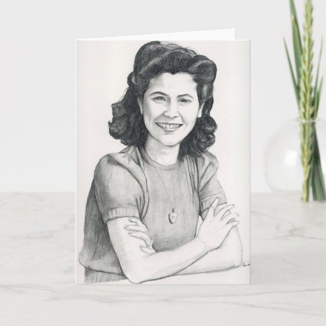 Mama Original Art Grußkarte Karte (Vorderseite)