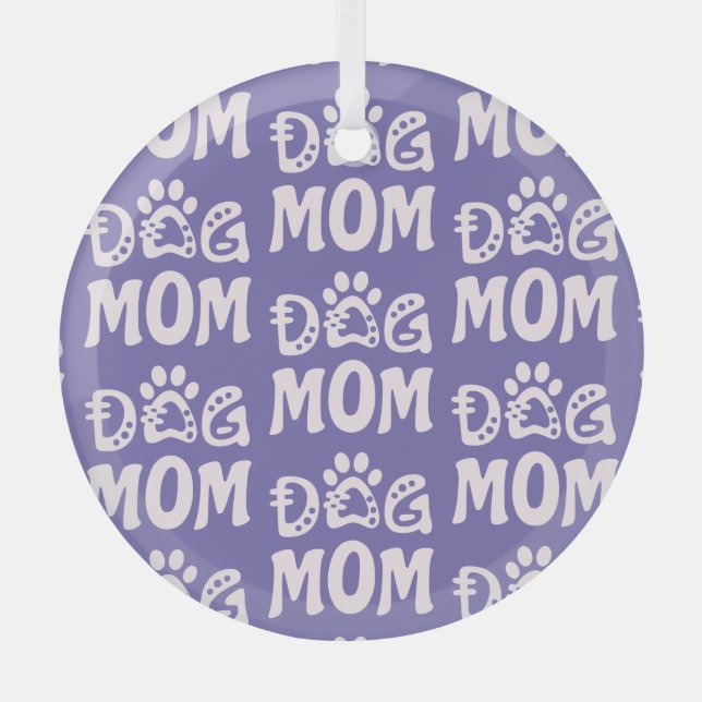 Mama Ornament Aus Glas (Vorderseite)