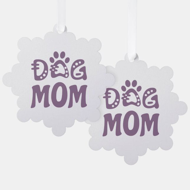 Mama Ornament Karte (Vorderseite/Rückseite)