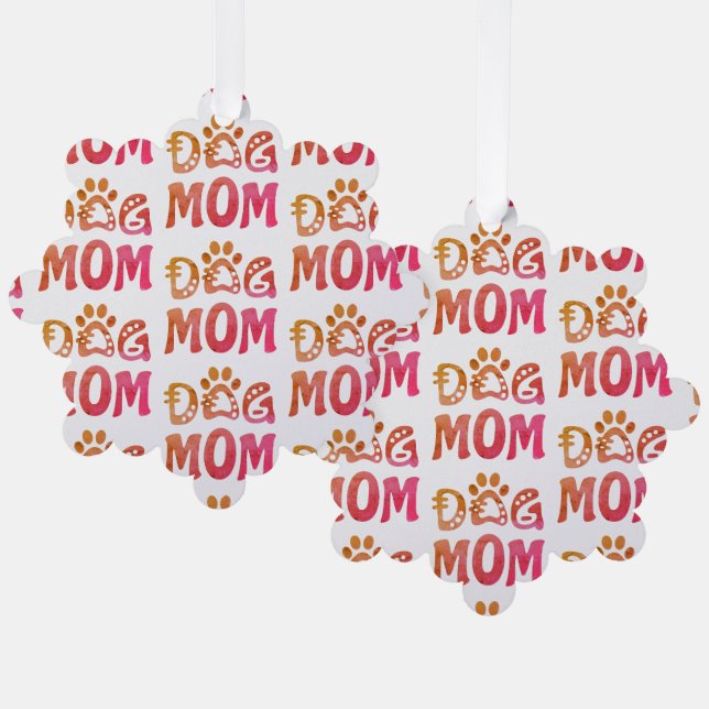 Mama Ornament Karte (Vorderseite/Rückseite)