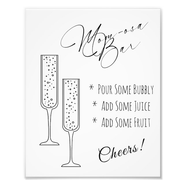 Mama-osa-Bar Display-Zeichen Fotodruck (Vorne)