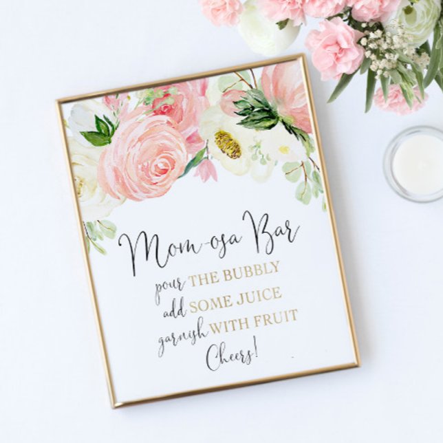 Mama-osa-Bar mimosa-Bar-Rosa-Blumenposter Poster (Von Creator hochgeladen)