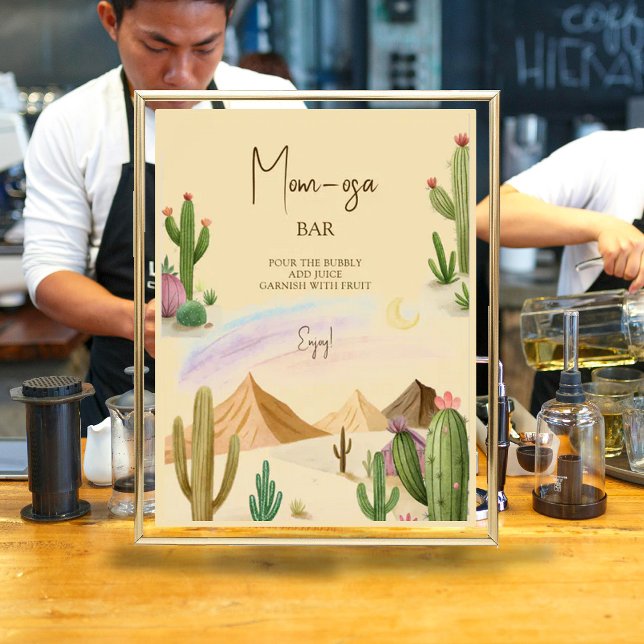 Mama-osa-Wüste Oh Cactus Boho Arch Baby Dusche Poster (Von Creator hochgeladen)